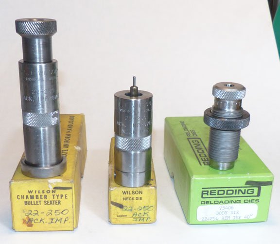 .22-250 Ackley Improved Dies and Cases
