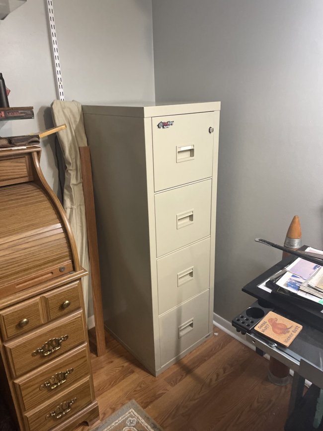 Fire king file cabinet