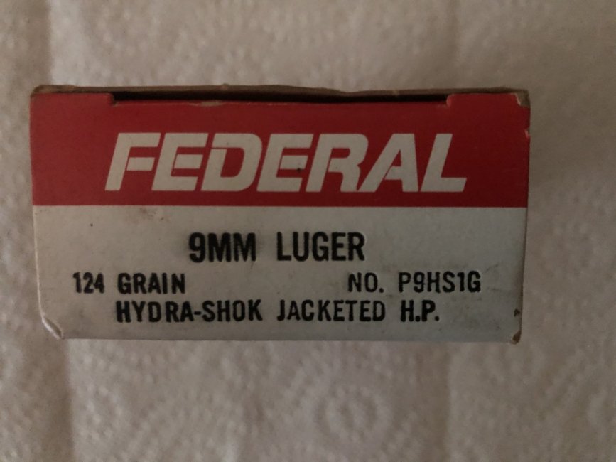 Federal 124gr Hydra-shock