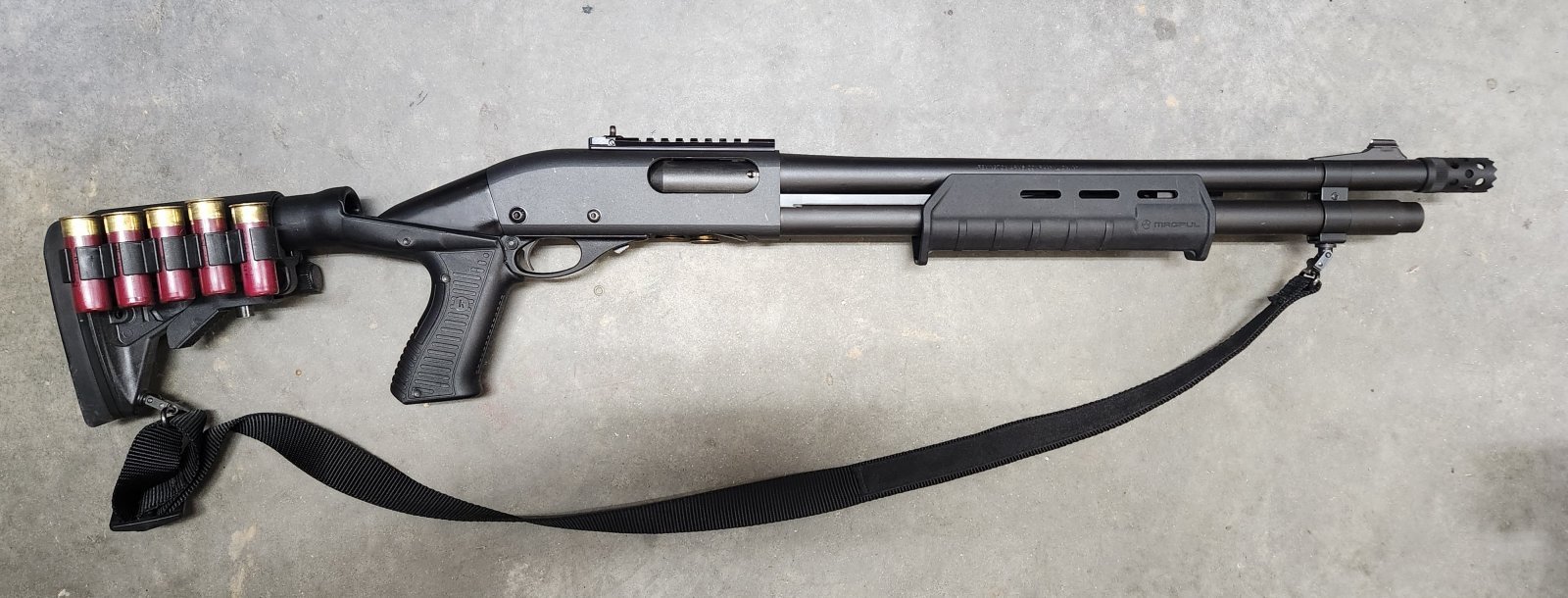 Remington 870 tactical - NEVER FIRED, with upgrades