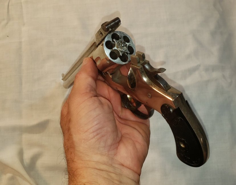 Iver Johnson revolver in .32 S&W Long cartridge (6" barrel)