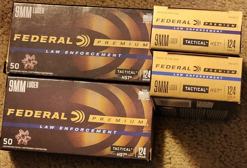 200 rounds 9mm federal hst for 40 S&W HP's Glen Burnie area