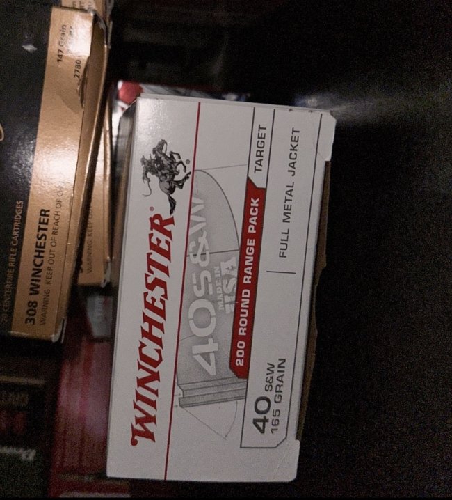 Winchester 40S&W new in box 100 rounds, and hornady ftx 20rnd, for trade 9mm