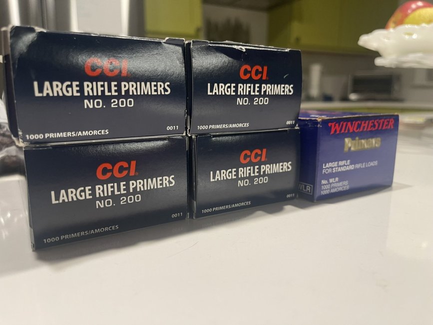 Large Rifle Primers CCI and Winchester